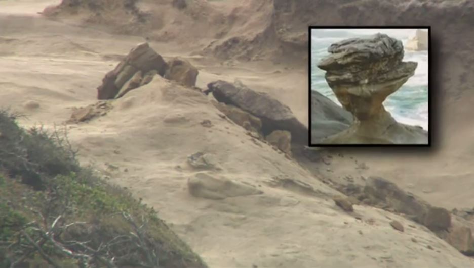 Video Shows Vandals Destroying Popular Oregon Rock Formation King Com